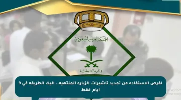 لفرص الاستفادة من تمديد تأشيرات الزيارة المنتهية.. إليك الطريقة في 9 أيام فقط